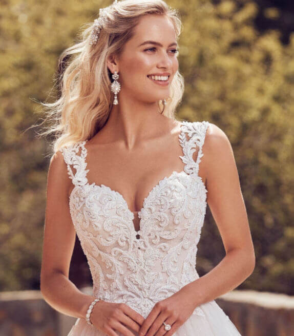 Photo of model wearing a bridal collection gown