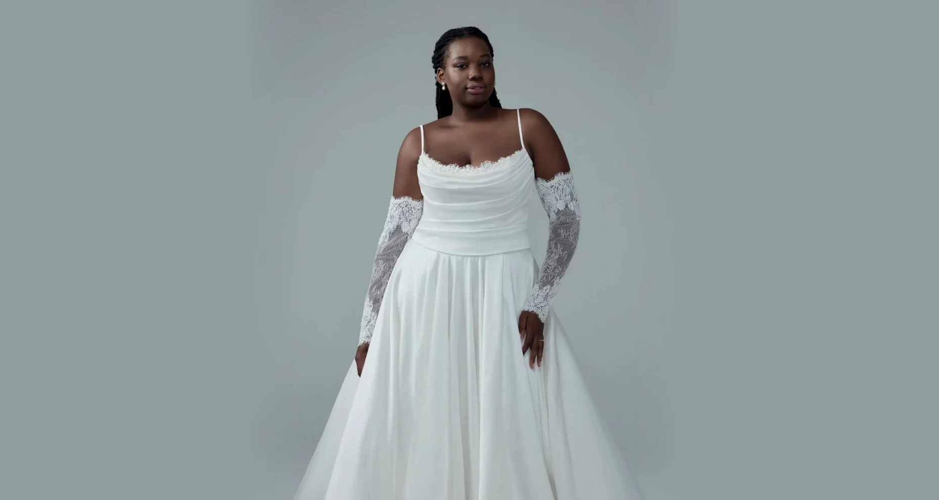 Photo of model wearing a Sophia Tolli collection bridal gown